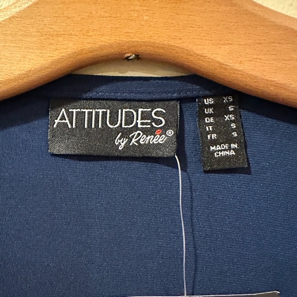 Attitudes maxi dress with jacket. Navy and Tan. Size XS - Picture 12 of 14